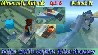 Better Vanilla Dolphins Addon Showcase Dolphin Training by DolphinMasterMB Minecraft Animals Ep218