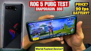 Asus ROG 5 PUBG Test 2022 | Price? | Real 90fps? | Battery? | World Fastest Device? | Electro Sam