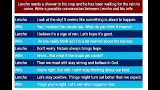 Conversation between Lencho and his wife. #cbseclass10 #cbseenglish #cbse #cbseboard