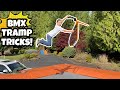 Trampoline BMX Tricks!! **NEW TRAMP BIKE!**