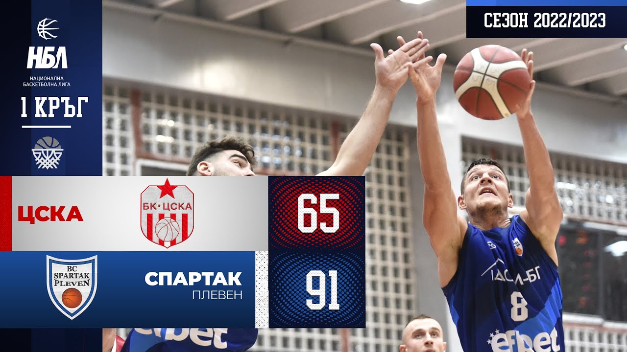 НБЛ България | 1 Кръг | 10.10.2022 | Цска - Спартак Плевен