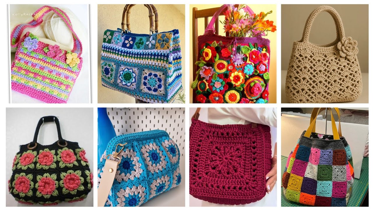 Beautiful Stunning Crochet Bags Designs for girls | Crochet purses