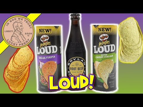 Pringles Loud Salsa Fiesta & Super Cheesy Italian Potato Chips - Boylan Root Beer