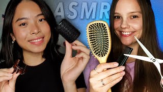 ASMR Haircut, Scalp Massage & Hair Styling (Layered Sounds) ✂️ with Be Lively ASMR