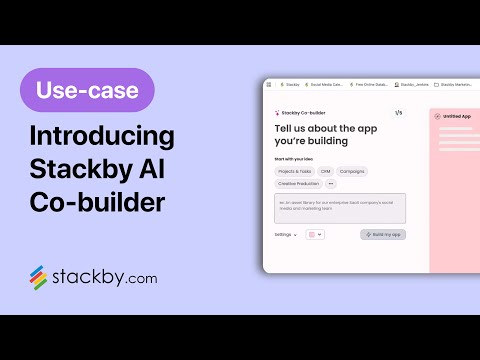 Introducing Stackby AI Co-Builder