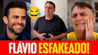 RIDÍCULO! FLÁVIO ESFAKEADO HOME OFFICE; MARÇAL INVADE DISPUTA E BOLSONARO CHORA COM DOR DE DENTE!
