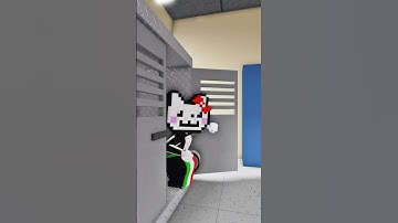 Nyan Cat hiding from Tac Cat