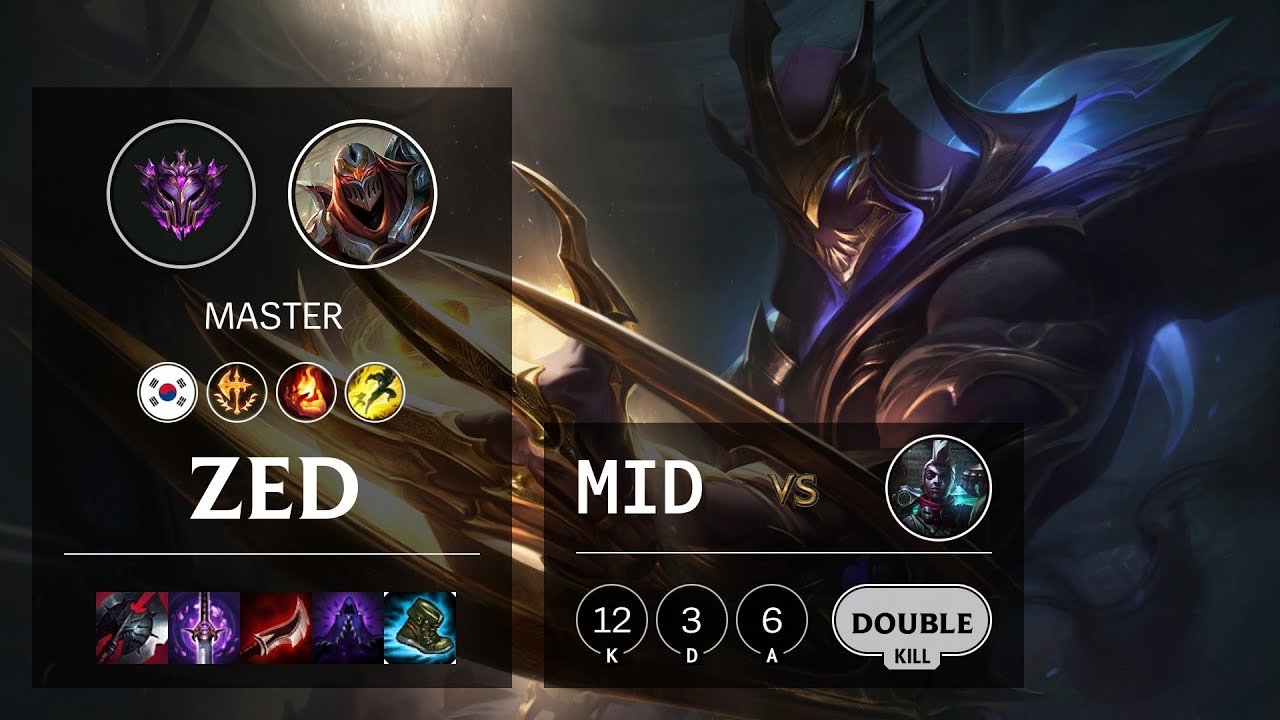 Zed Mid vs Ekko - KR Master Patch 10.15