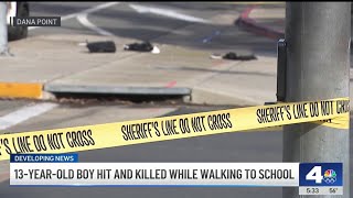 Suspected DUI driver kills 13-year-old boy in Dana Point
