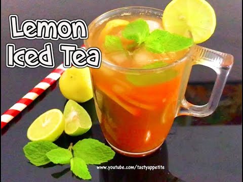 iced-tea-recipe-|-lemon-iced-tea-recipe-|-lemon-mint-tea-|-summer-drinks
