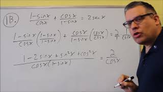 MATH 127 Trigonometry Sample Test 2 #1B