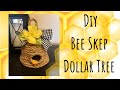 DIY BEE Skep - Bee Hive - from DOLLAR TREE & HOBBY LOBBY