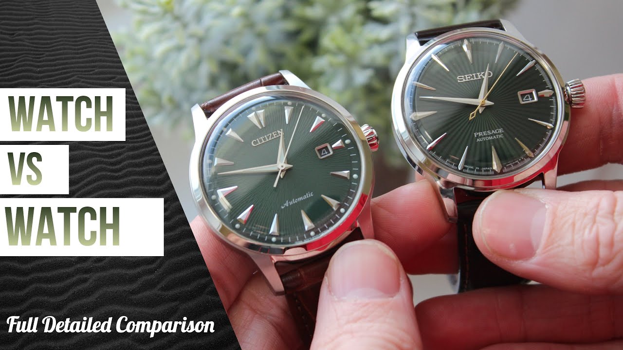 Seiko Presage Mockingbird VS Citizen Kuroshio '64 | Head to Head Watch  Comparison! Which is Better? - YouTube