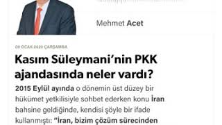 YENİ ŞAFAK: PKK Komutanı Kasım Süleymani Cehennemi Boyladı!'