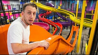 I Tried EVERY SLIDE at Slick City! (again)