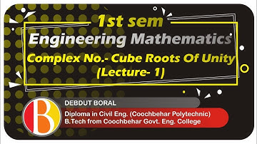 Complex Number- Cube Roots of Unity (Lecture-1)