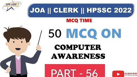 Computer MCQs || PART - 56 || JOA - 965 || HPSSC || #joait