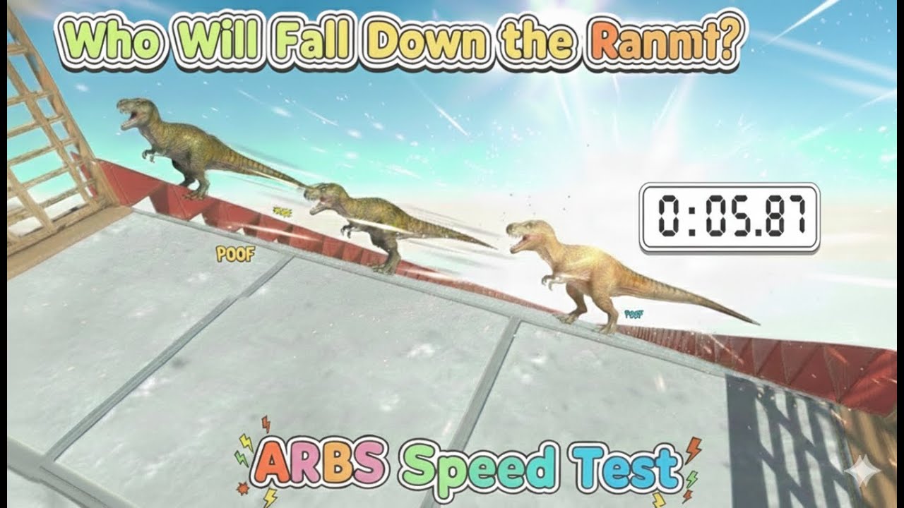 Who Will Fall Down the Ramp Fastest? ARBS Speed Test!