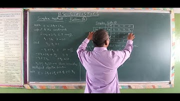 Problem 4 of Simplex method Unbounded solution  - BSc Statistics