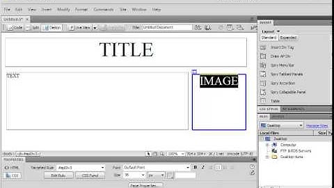 How to Add and Format text in Dreamweaver CS4