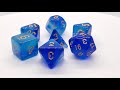 Nebula - Blue - Old School 7 Piece DnD RPG Dice Set