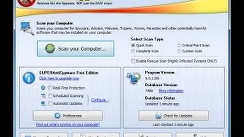 SuperAntispyware: How To Install And Scan