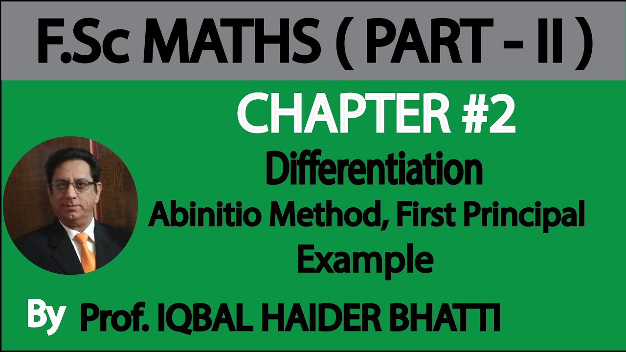 Ch#2 Differentiation | What is Differentiation? Abinitio Method| Maths Fsc Part2 (Lec 1)