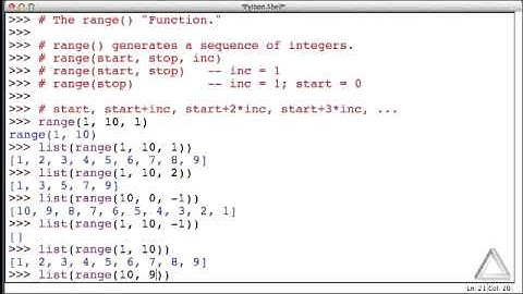 Unit 08 Video 5: The range() "Function"