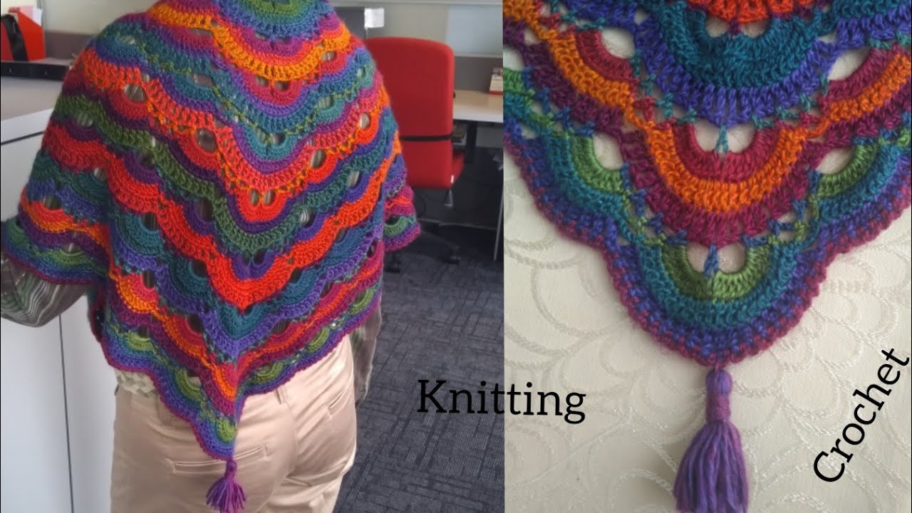 TIĞ İŞİ ŞAHANE ŞAL (VİRÜS) YAPILIŞI#crochet#knitting#Shawl Making
