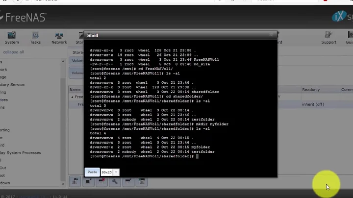 FreeNAS 11 Beginner 07 - Configure a Windows shared folder in FreeNAS