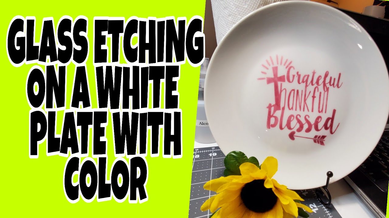 How to Add Color to Etched Glass - So Fontsy