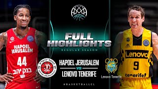 Hapoel Bank Yahav Jerusalem v Lenovo Tenerife | Full Game Highlights | #BasketballCL 2023