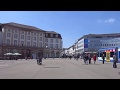 Spaziergang in Kassel durch die City , Hafen, Brücke und Parkanlagen