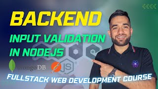 25 Input Validation in NodeJS in Nepali | Bipin Budhathoki | Nodejs | Fullstack Course | MERN