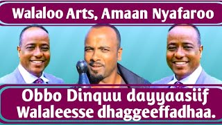 Walaloo Arts, Amaan Nyafaroo Obbo Dinquu Dayyaasiif Walaleesse.