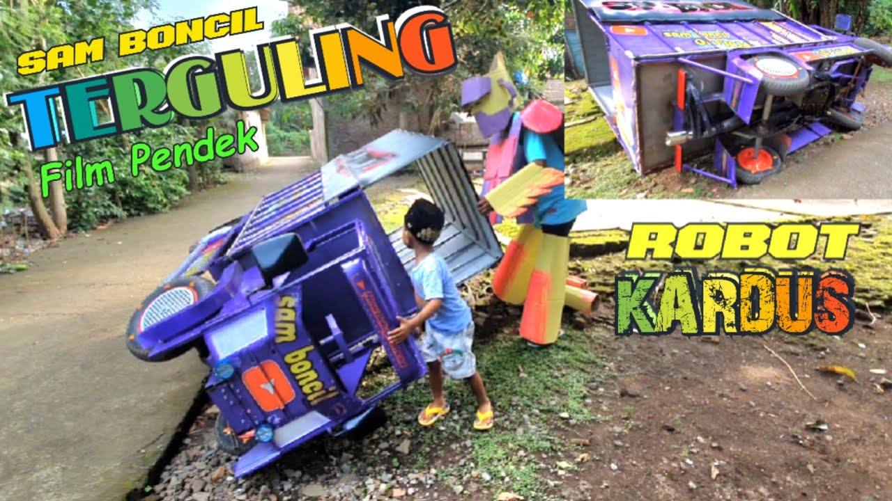 Truk Sam Boncil Terguling