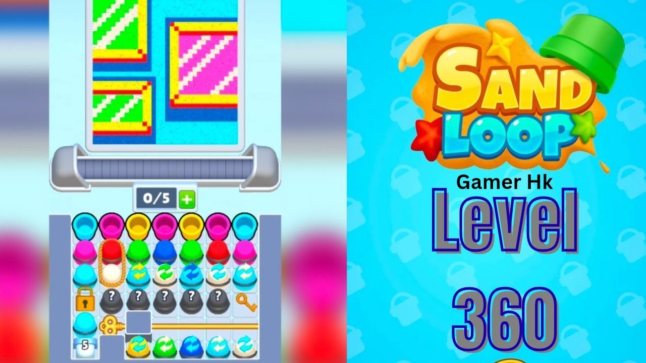 Sand loop level 360 Super Hard level Walkthrough Solution 