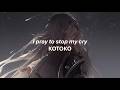 KOTOKO - I pray to stop my cry (ENG/JP/ROM Lyrics)