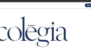 Colēgia | Signing into Colēgia