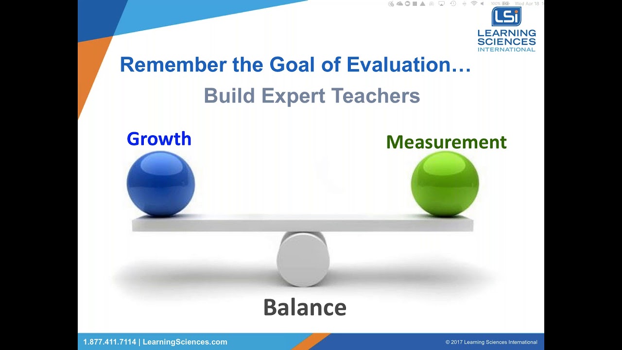 LSI Webinar: the Marzano Focused Teacher Evaluation Model