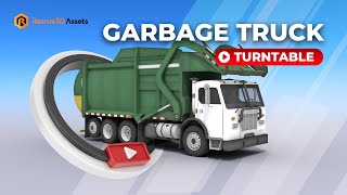 Garbage Truck low-poly 3D model by Rescue3D Assets