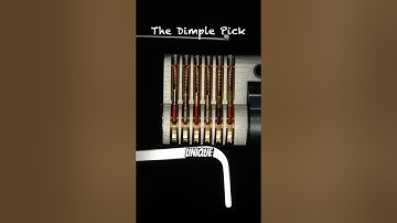 How to use a dimple pick. #locks #locksmith #lockpicking #edc #tutorial #diy