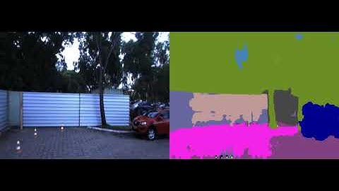 Visual Semantic Segmentation of a Parking Lot at UFES