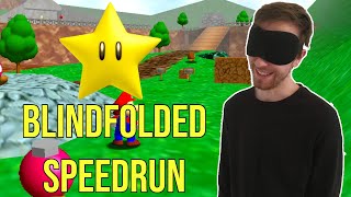 BLINDFOLDED 31 Star WORLD RECORD Speedrun of Super Mario 64 by Bubzia in 42:19