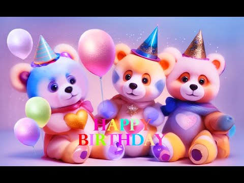 Happy Birthday Song Best Sweet Birthday Wishes Song With Lyrics Joyful Teddy Bear On The Beach