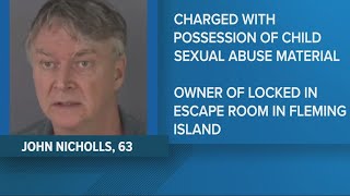 Clay County escape room co-owner arrested, accused of possessing child sexual abuse material