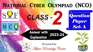 NCO Question Paper Class 2 2023-24 Set-A | ICSO Class 2 Question Paper #ncoclass2 #icsoclass2 #v75