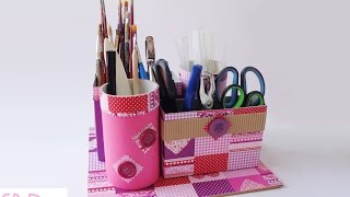 Come fare un Porta oggetti con Riciclo - Tool Box with recycle