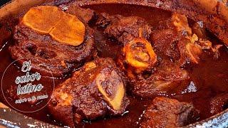 Como Hacer una Deliciosa Pata de Res En Chile ColoradoEl adobo esta Riquisimo!El sabor latino