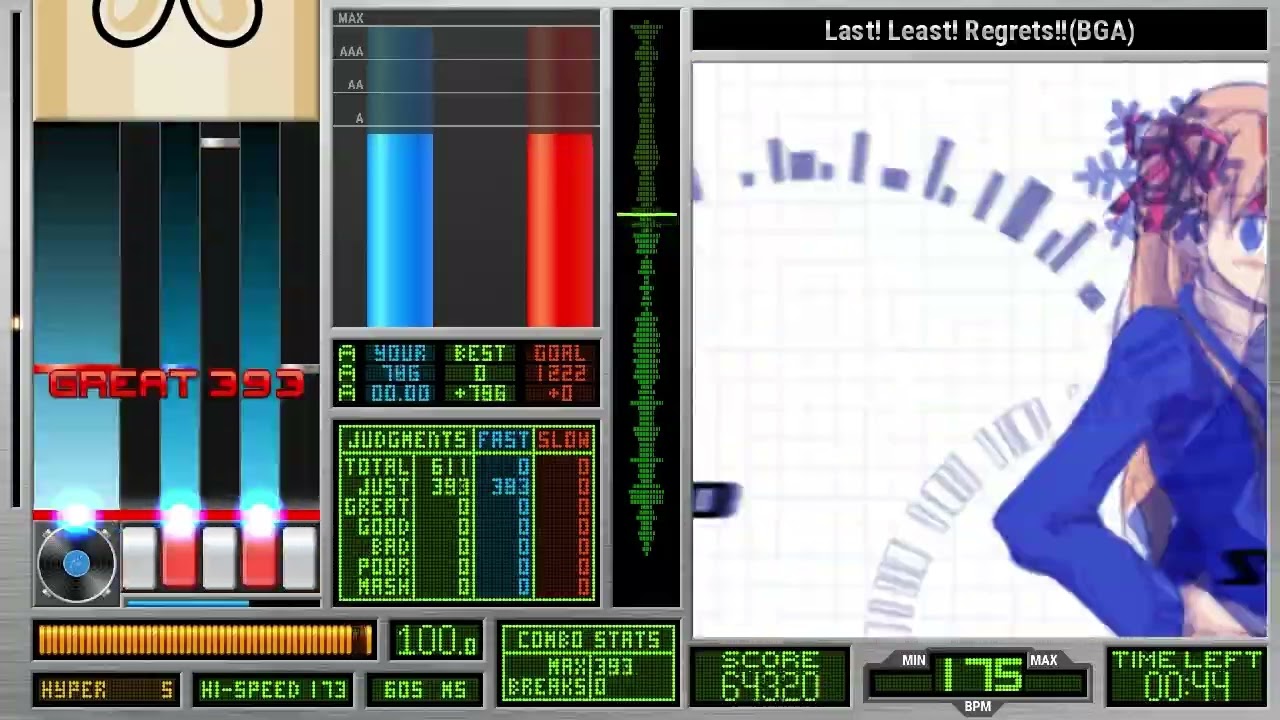 beatMARIO / tomsfir - Last! Least! Regrets!!(BGA)『 HyperEuroBeat(5key) 』  ♫ 1999 BMS Time Capsule! ♫
